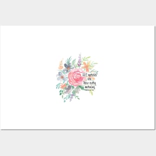 His mercies are new every morning | Watercolor Floral Posters and Art